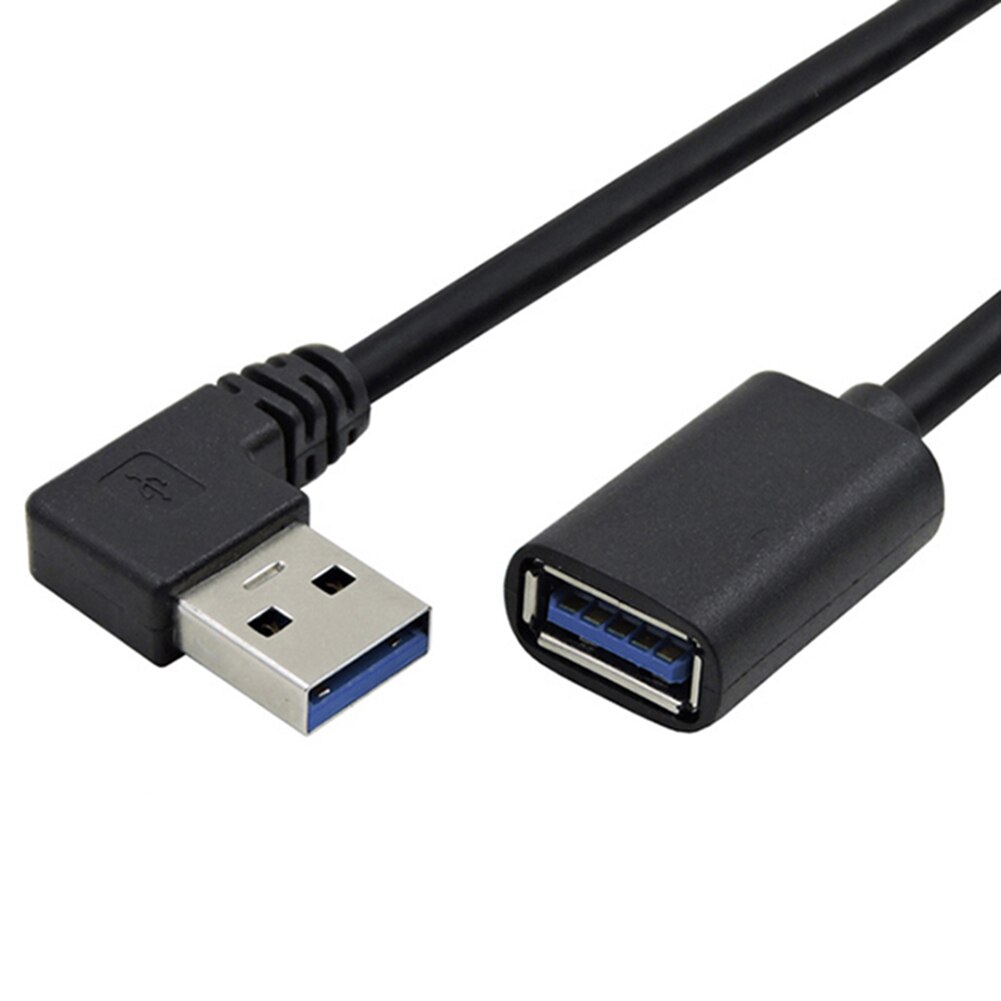 USB 3.0 Extension Cable 90 Degree Angle High Speed Portable for Home Office Business GK99