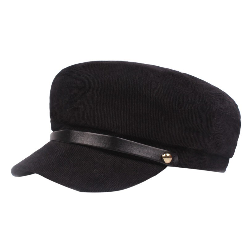 Winter Hoeden Voor Vrouwen Winter Cap Vrouwelijke Knop Cap Zonneklep Hoed 5 kleuren koos: B