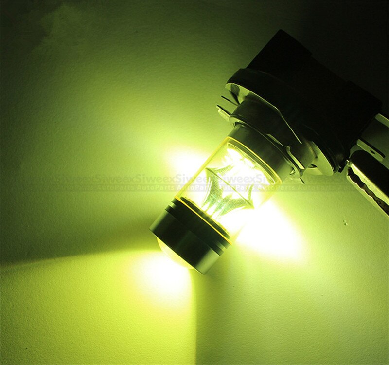 1 st  h15 2835 20 smd bil led gul dimljus körlampa strålkastare glödlampor energisparande hög effekt 12v