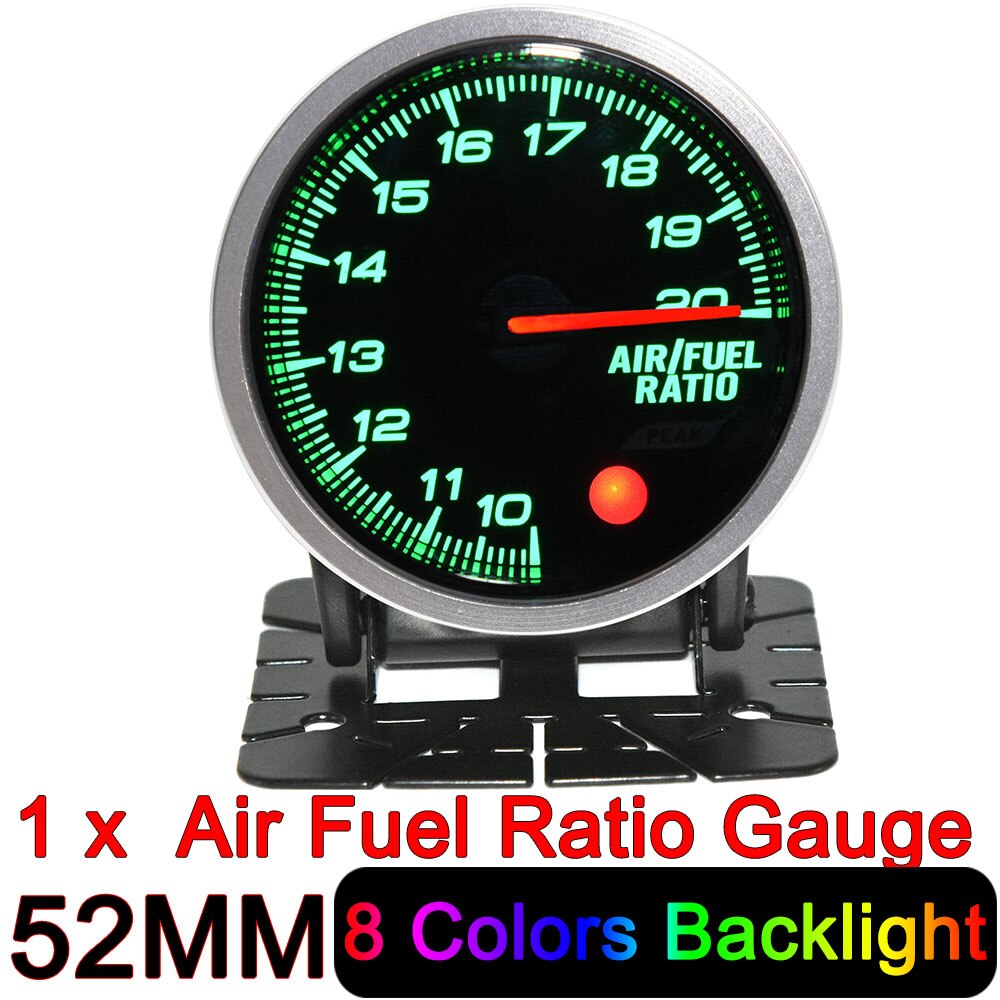 HD 2&quot; 52mm 8 Color LED Car Air Fuel Ratio Gauge Auto Bar Turbo Boost Gauge Meter Oil Water Temp Gauge Voltmeter EGT Tachometer: Air Fuel Ratio Gauge