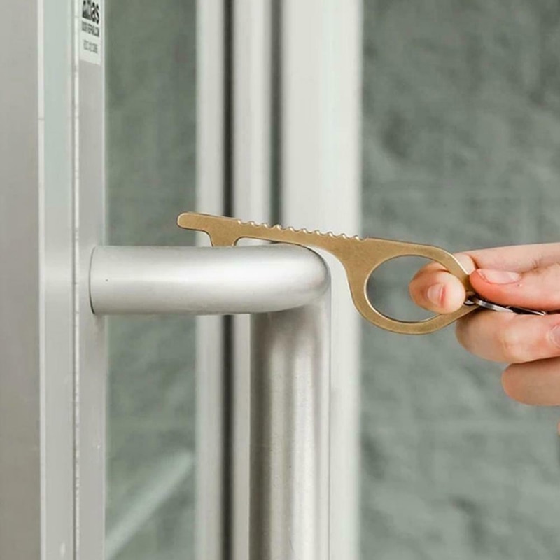 Døråbner berørbar bærbar antikontakt elevator presseværktøj dørhåndtag sikkerhedsløs nøgle