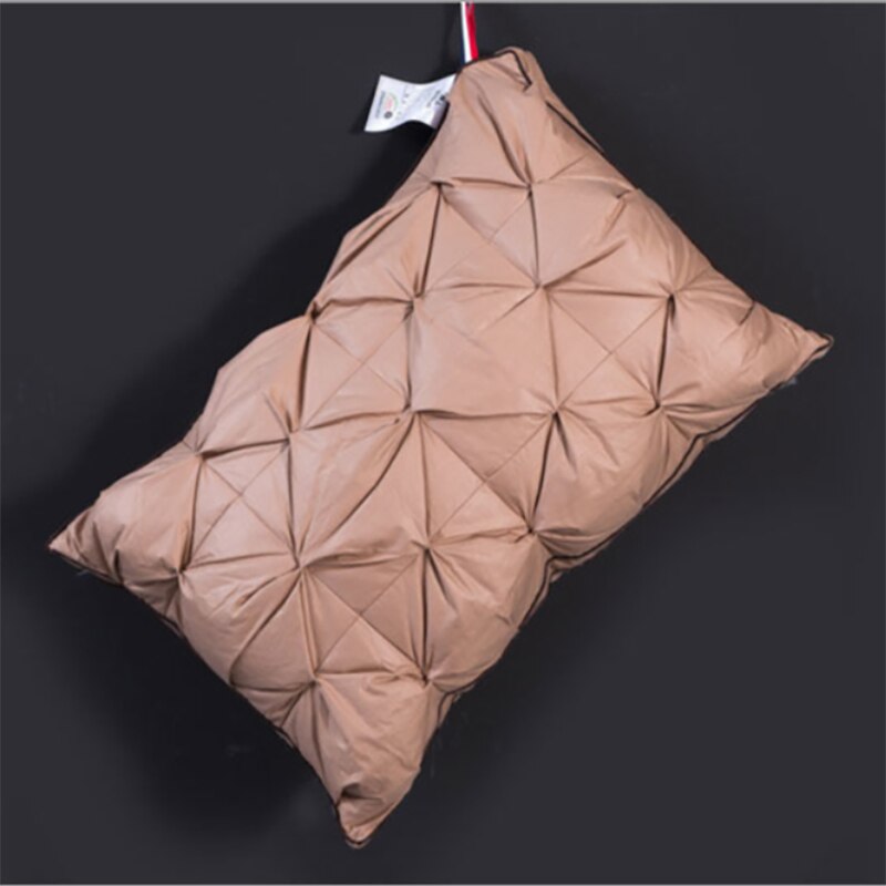 Down pillow 100% 1 PC white goose down pillow five-star hotel goose feather pillow single health pillow: yaoyaojia01-03