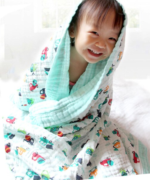 2- lags musselin bomull babytepper babysengetøy nyfødt swaddle wrap tykkere muslin bomull swaddle nyfødt swaddle