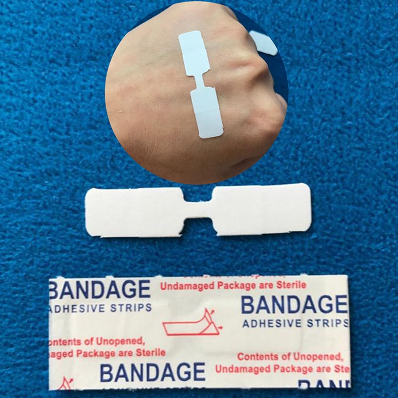 10Pcs Ademend Lijm Bandages Waterdichte Pleister Vlinder Lijm Wond Sluiting Band Aid Emergency Kit