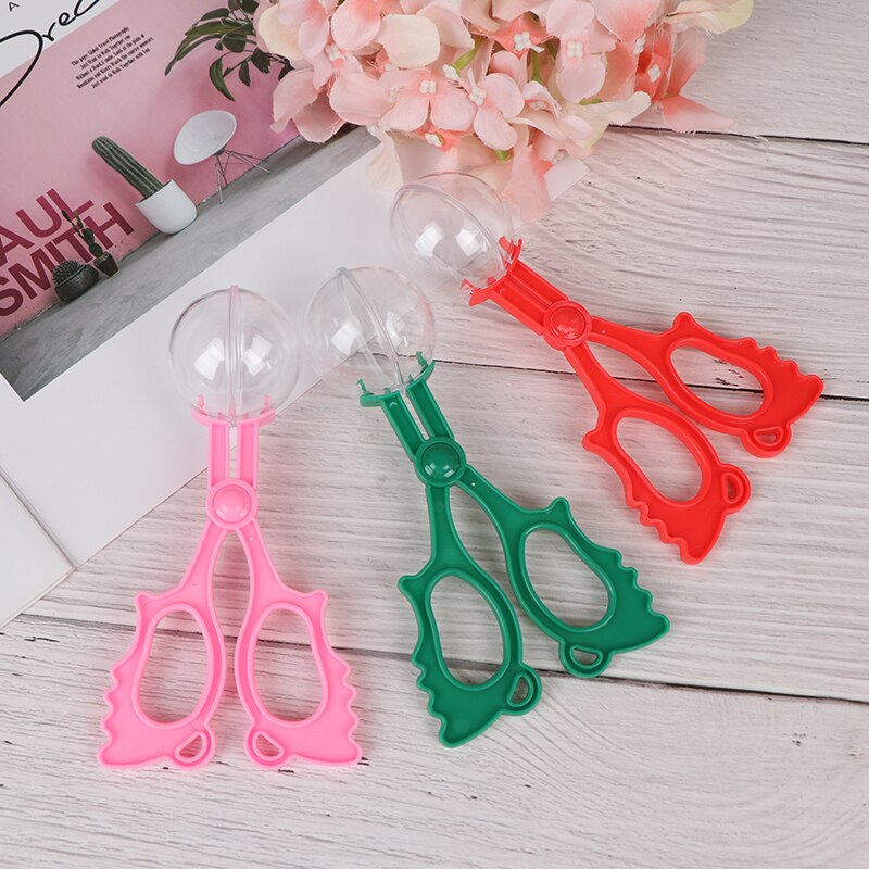 1 Pieza de plástico Bug Insect Catcher tijeras pinzas para niños herramienta práctica de oficina escolar