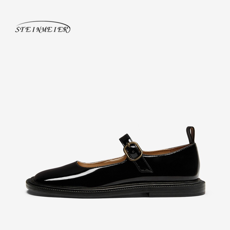 Kvinder oxford flade forårssko til kvinder læder lejligheder sommer brogues vintage slip on loafers afslappede sneakers sko