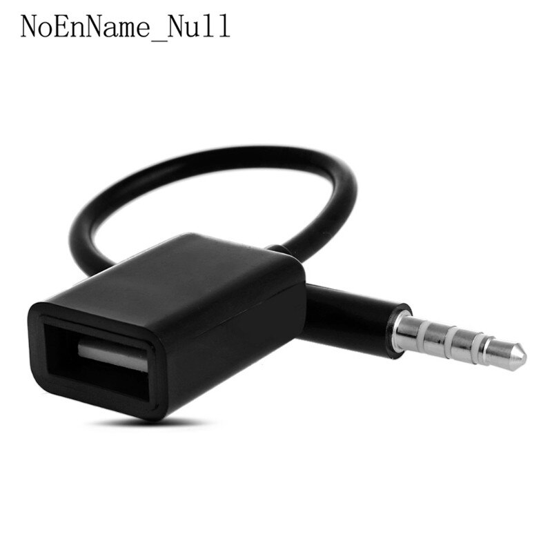 3.5Mm Male Aux Audio Plug Jack Naar Usb 2.0 Female Converter Cable Cord Fr Auto MP3