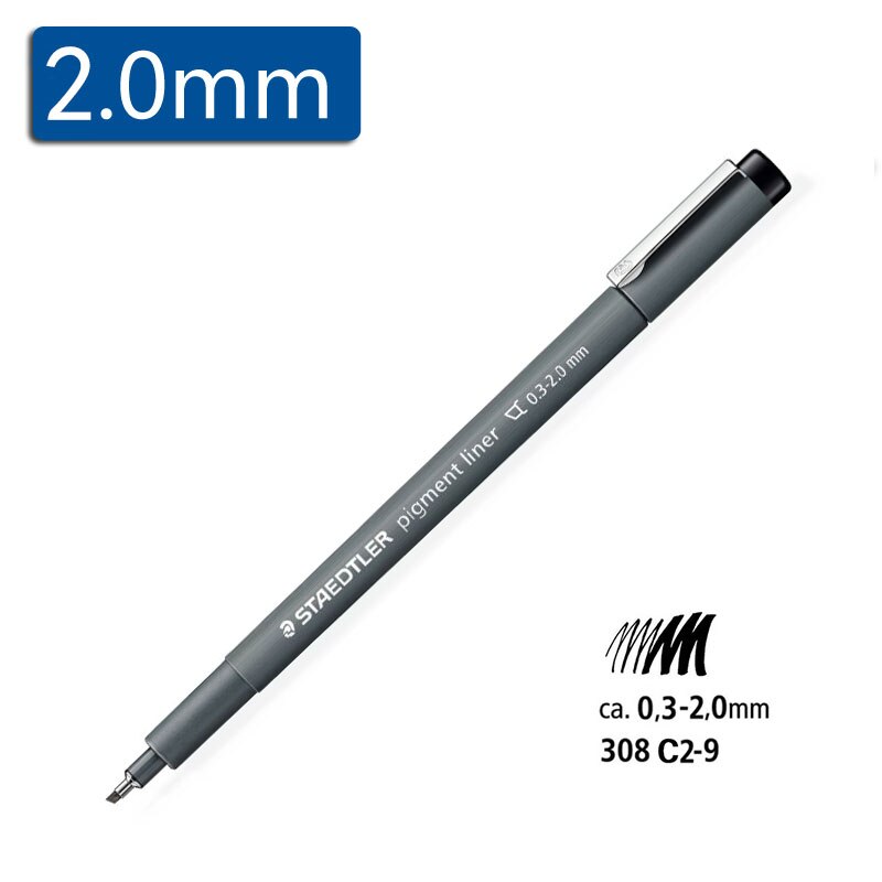 STAEDTLER Needle Pens 308 Waterproof Drawing Liners Sketching Art Marker Stroking Drawing Manuscript Student Artist: 20