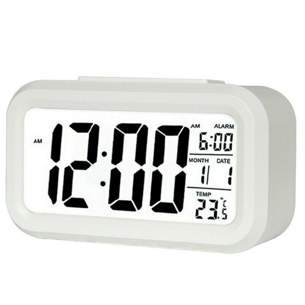 Silent Alarm Clock 5 Minutes Wake Up Clocks Silent Sweep Student Awaken Clock Bedroom Desktop Home Decoration Simple: Style B1