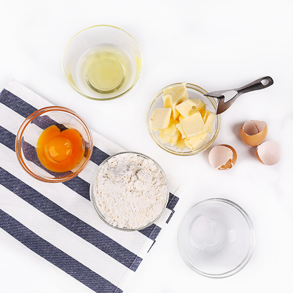 Kitchen Glass Prep Bowls Mixing Serving Salad Bowl Baking Container 10cm