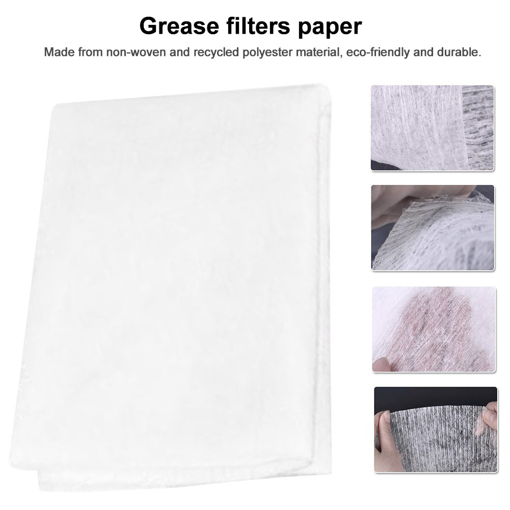 12 stücke Fett Filter Papier Reinigung Kochen Aufkleber Kohlenstoff Universal- Herde Haube Vlies Auszieher Fan Küche Sauber Werkzeuge