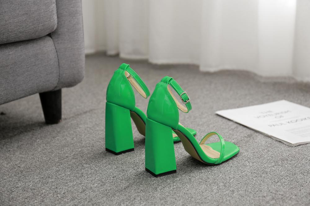 ! Zapatos de tacón alto para Mujer, Zapatos de punta estrecha para Mujer, Zapatos de Mujer de color verde de
