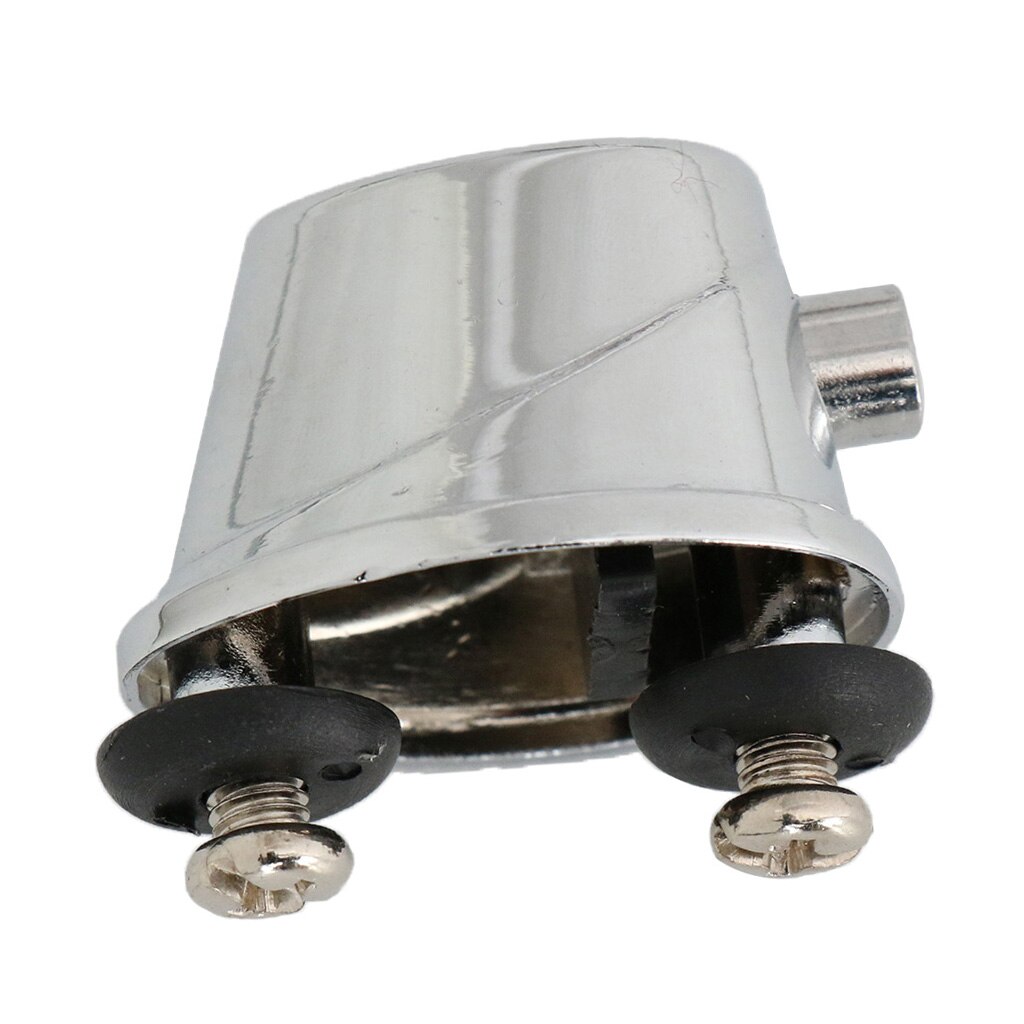 Agarradera de tambor de Metal plateado con tornillos de montaje para piezas de tambor Tom Snare