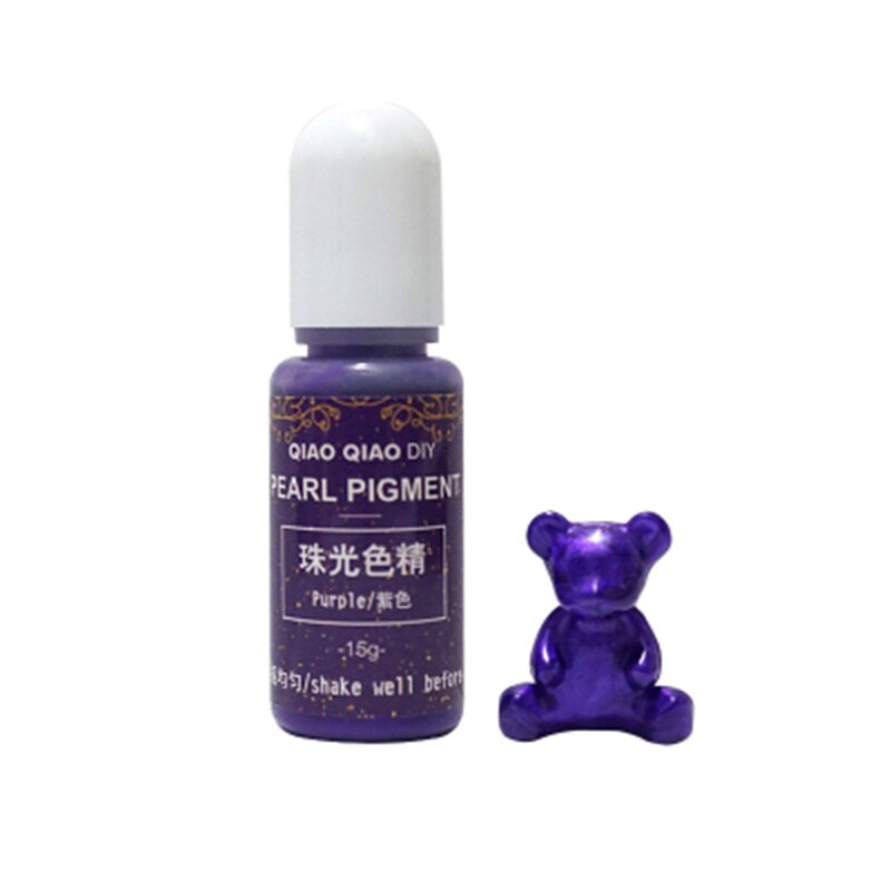 15g/Bottle Pigment Epoxy UV Resin DIY Handmade Art Crafts Coloring Dye Colorant H9: Purple