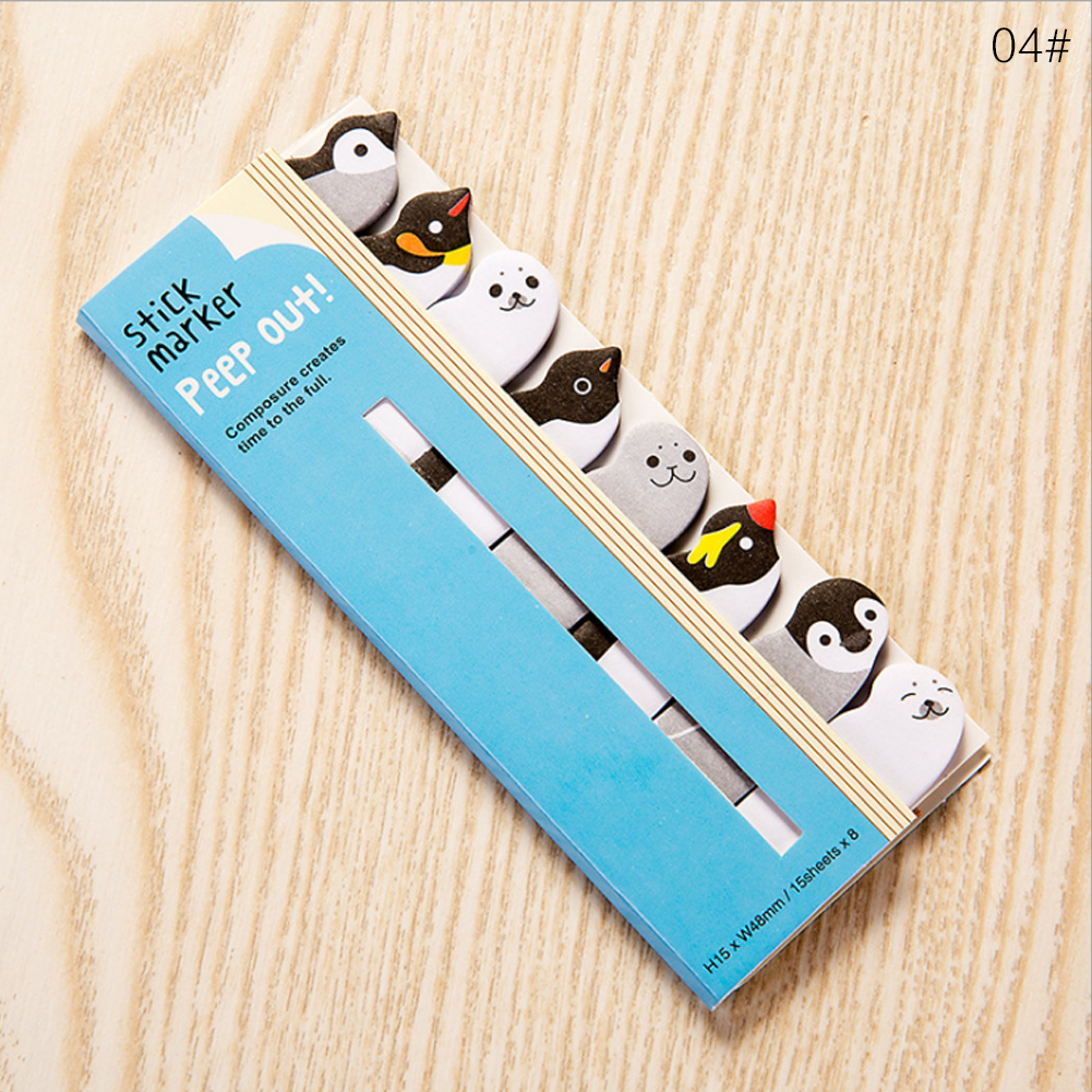 Cute Cartoon Memo Pad Cartoon Animals Musical Paper Post It Sticky Notes Writiing Pads For Girls School Stationery: 04