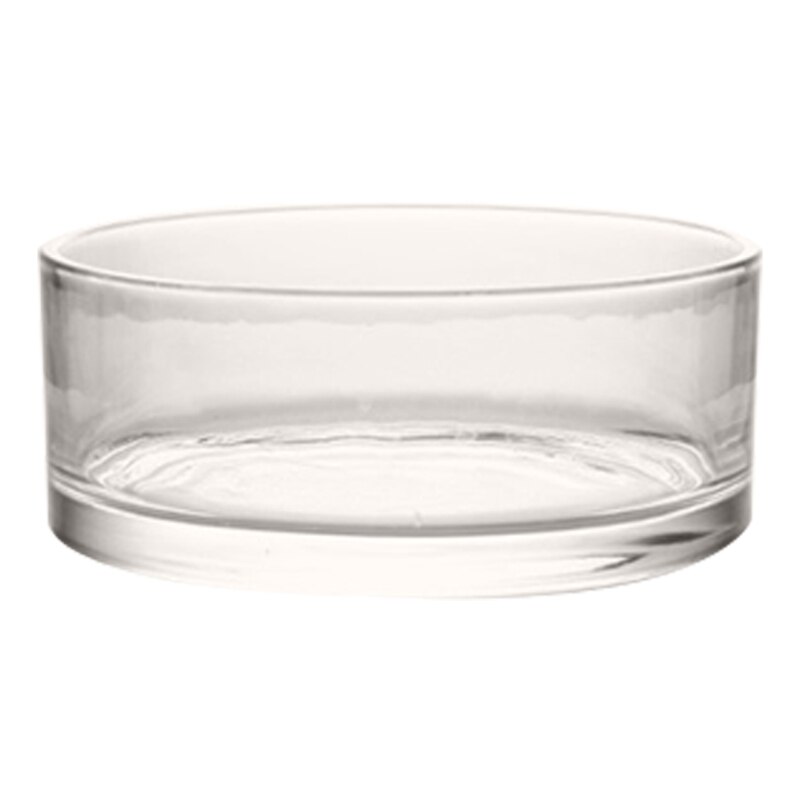 Acuario cilíndrico de cristal, cuencos transparentes de escritorio para peces pequeños, jarrones duraderos de 3 tamaños, soporte para adornos de dulces: 20x8cm