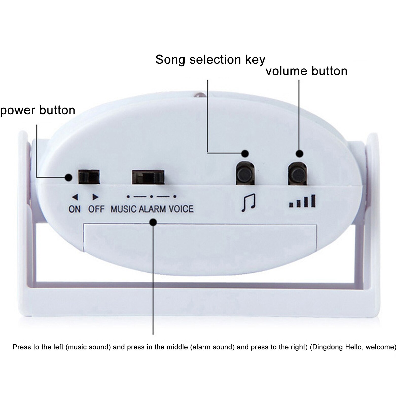 Smart Doorbell Burglar Alarm Infrared Motion Sensor Household Welcome Device Home Burglar Alarm System Smart Home Gate Alarm
