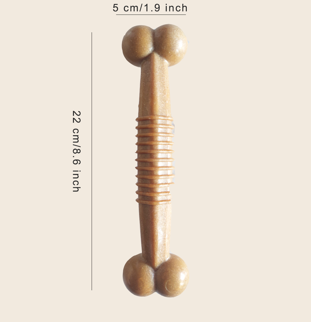 22 cm langlebiges und interaktives Hundespielzeug aus Holz für sterben Zahnreinigung, Kaustab für große Rassen, unzerstörbar, robustes, langlebiges Hundespielzeug: verrotten