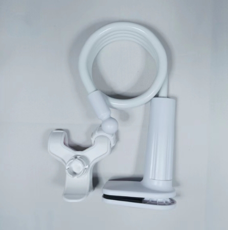 360 Clip support pour téléphone Portable support Portable Flexible paresseux lit support de bureau support de bureau pour iPhone Samsung Xiaomi 70 cm: WHITE