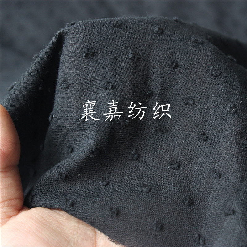 Pano branco de algodão para camisa diy, vestido, tecido bordado de algodão para costura, equipamento diy, x cm: Preto