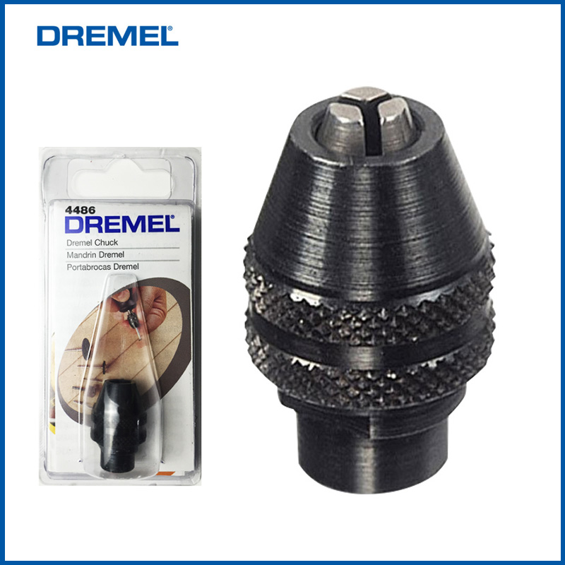 Dremel 4486 Bohrfutter, schlüssellos, Schnellwechsel-Multi-Bohrfutter, 0,8–3,2 mm, für Dremel Elektro-Drehwerkzeuge 3000 4000 8220 8100