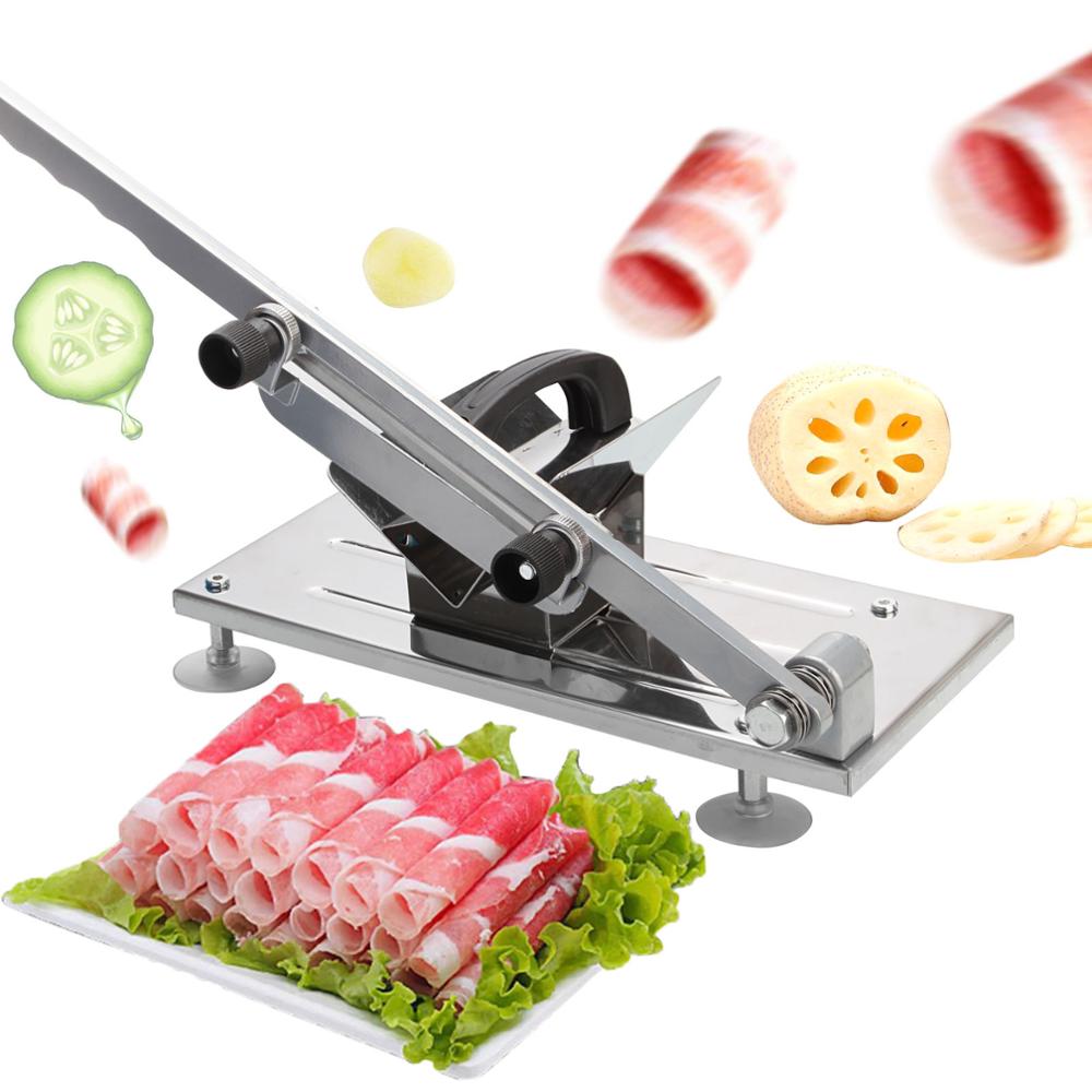 Meat slicer Slicer Sliced meat cutting machine slicer Household Manual Lamb Beef Slicer Frozen Meat Cutting Machine