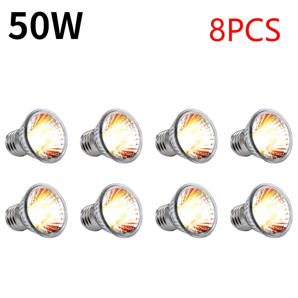 25/50/75W UVA+UVB Reptile Lamp Bulb Turtle Basking UV Light Bulbs Heating Lamp Full Spectrum Sunlamp for Amphibians Lizards
