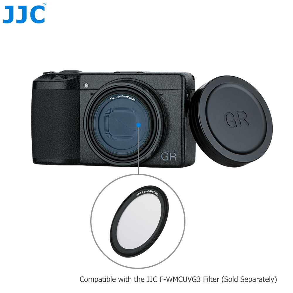 JJC Durable Metal Lens Cap Cover Protector for Ricoh GR3x GR IIIx GR III GR II GRIII GRII GR3 GR2 Camera Photagraphy Accessories