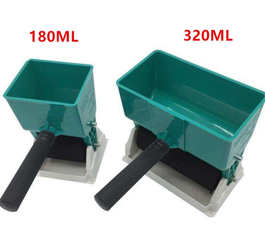 Justerbar strömbrytare lim applikator färg hink bärbar handhållen roller manuell limmare för träbearbetning målarverktyg 180/320ml