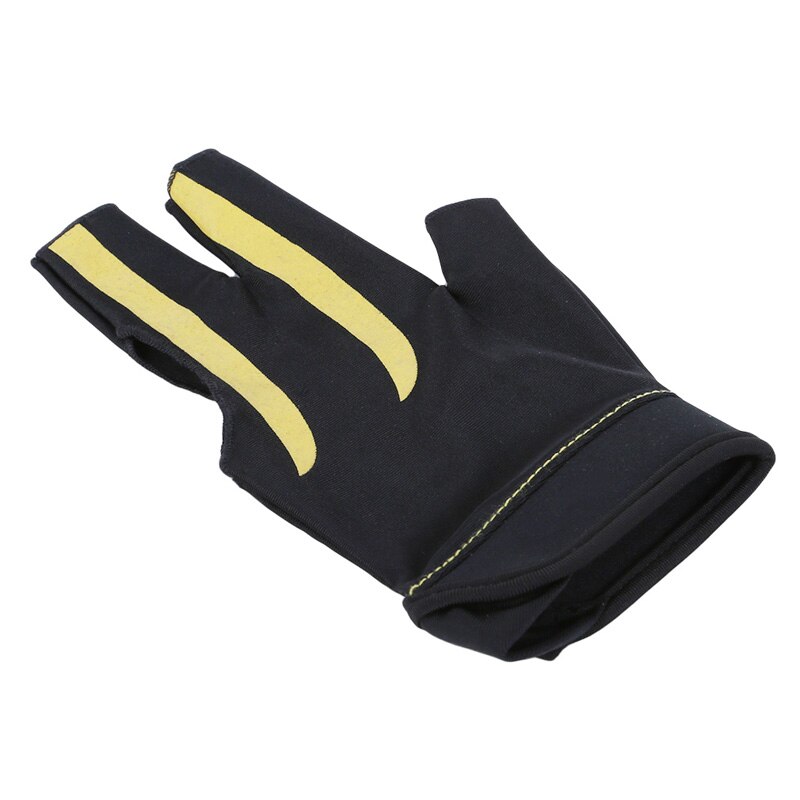 Nouvelle gant de billard gant de billard à 3 doigts tireurs de billard main gauche accessoires de Fitness de billard de: yellow