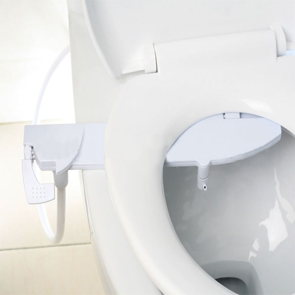 RENIST Non-Electric Bidet Attachment For Toilet Seat, Self-Cleaning, Adjustable Spray, White (T3201-31)