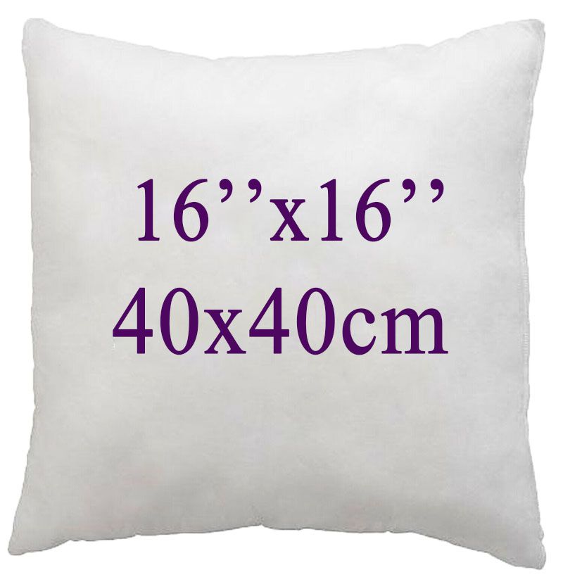 Cojín de relleno interior para el hogar, almohada para el sofá con relleno de algodón, almohada suave para el sofá, con núcleo de insertos de cojín 16/18/20/22/24 pulg.: 40X40cm