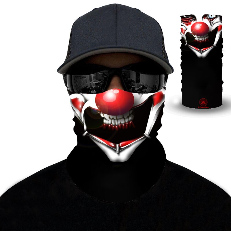 Écharpe de randonnée 3D clown écharpe magique Polyester microfibre Bandana sport cyclisme équitation Bandanas bandeau hommes femmes Bandanas: MJ329