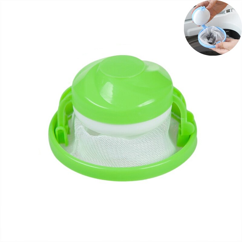 Bolsa Flotante de Lavadora para Recoger Pelusas y Pelos de Mascotas, Bola de Malla de Limpieza para Ropa y para Eliminar Cabellos: New Green
