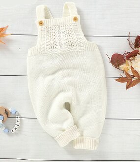 0-24M Infant Baby Girl Boy Jumpsuit Knited Tops Sleevless Solid Backless Romper Winter Autumn Overalls One Piece