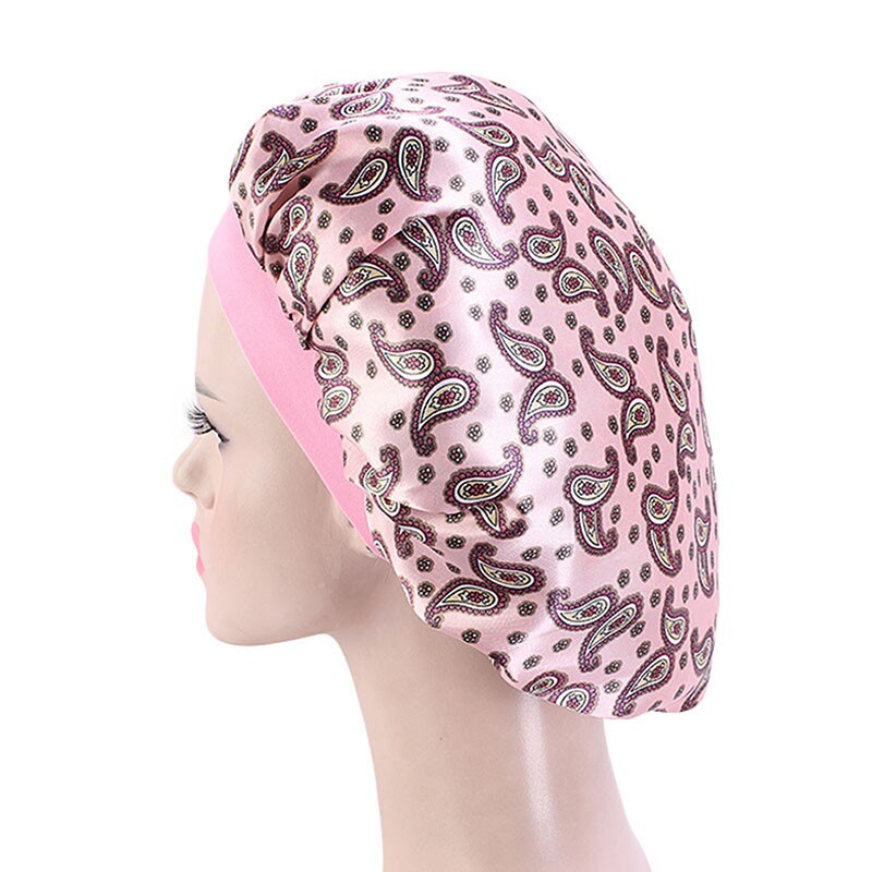 Waterdichte douchekap dikke elastische badmuts badmuts voor vrouwen spa badaccessoire kapsalon badkamerproduct: Roze