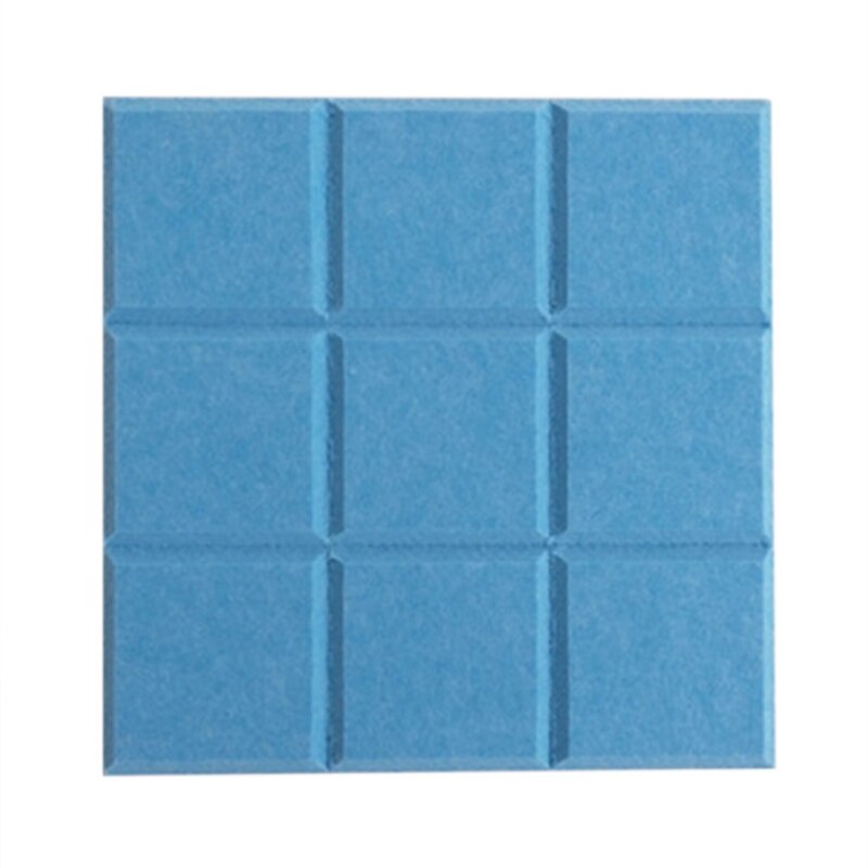 Felt Background Board DIY Puzzle Photo Wall Household Message Board DIY Decoration Craft: Blue