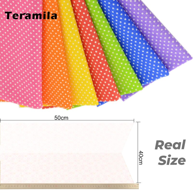 Teramila 7 Uds 40x50cm DIY Patchwork tela de algodón telas de tejidos acolchados de costura coser tela mantel hecho a mano: 311