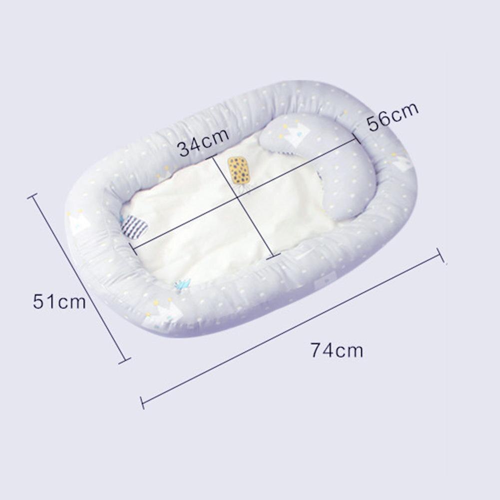 Bébé nid lit Portable berceau voyage lit infantile enfant en bas âge coton berceau pour -né clôture de protection autour pour éviter le renversement