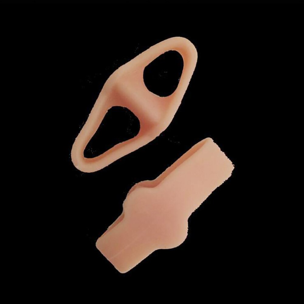 1 Paar Zachte Siliconen Teen Separator Hallux Valgus Corrector Duim Orthesen Bunion Straightener Toe Protector Massager Voetverzorging: Chocolade