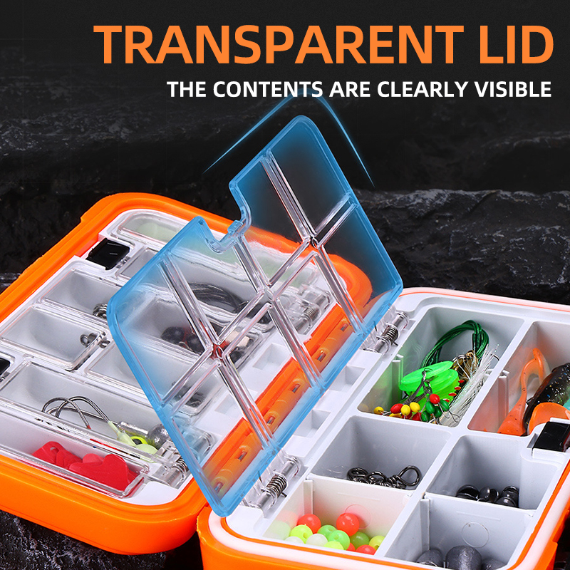 195pcs Fishing Accessories Kit with Fishing Hooks Weights Sinker Connector Swivels Lure Tools Accessories Set with Tackle Box
