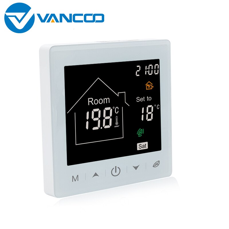 Vancoo Water Heating Thermostat 220V Temperature Controller Warm Floor Heating Digital Display Screen Thermoregulator