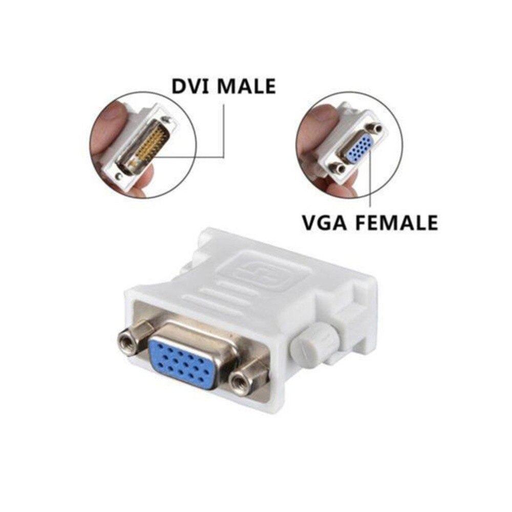 Dvi D Male Naar Vga Vrouwelijke Socket Adapter Converter Vga Naar Dvi/24 + 1 Pin Male Naar vga Vrouwelijke Adapter Converter