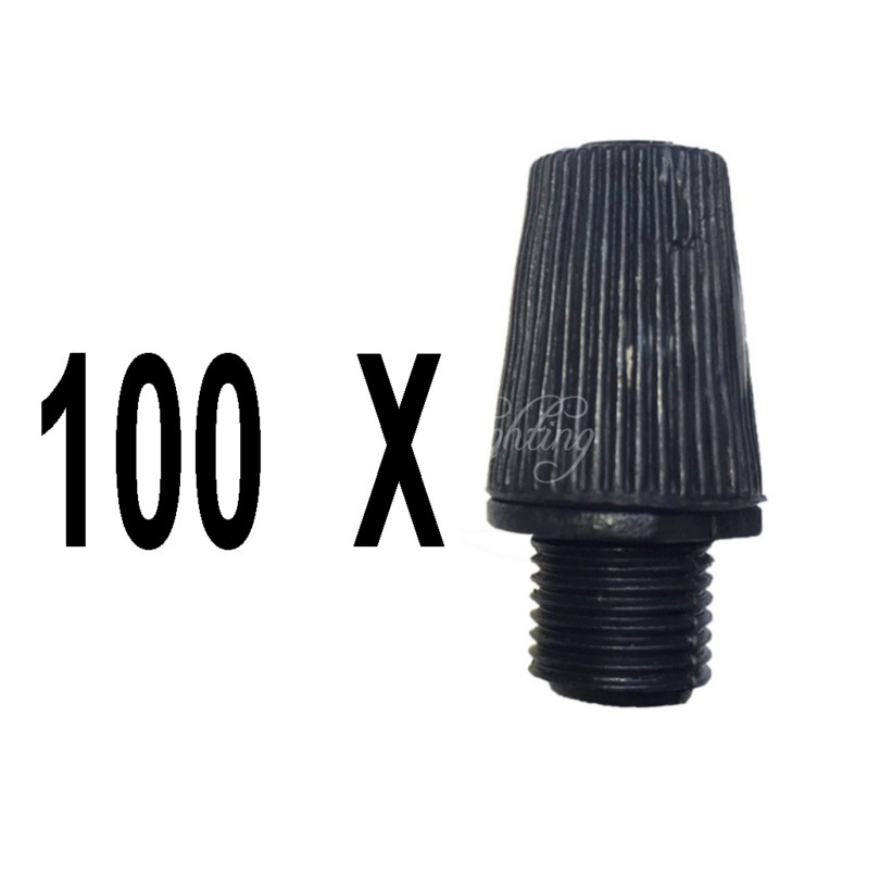 100 stks/partij Zwart trekontlasting Plastic Trekontlasting Draad Klem Kabel Grip Draad Clip Cord Grip