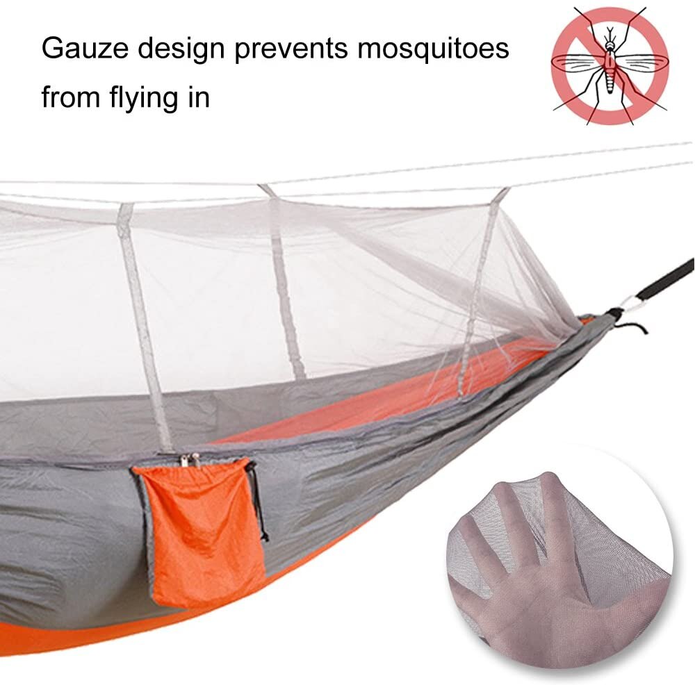 Mosquito Resistant Portable Hanging Tent Outdoor Camping Garden Hammock 1-2 Person Insect Net Strength Sleep Swing