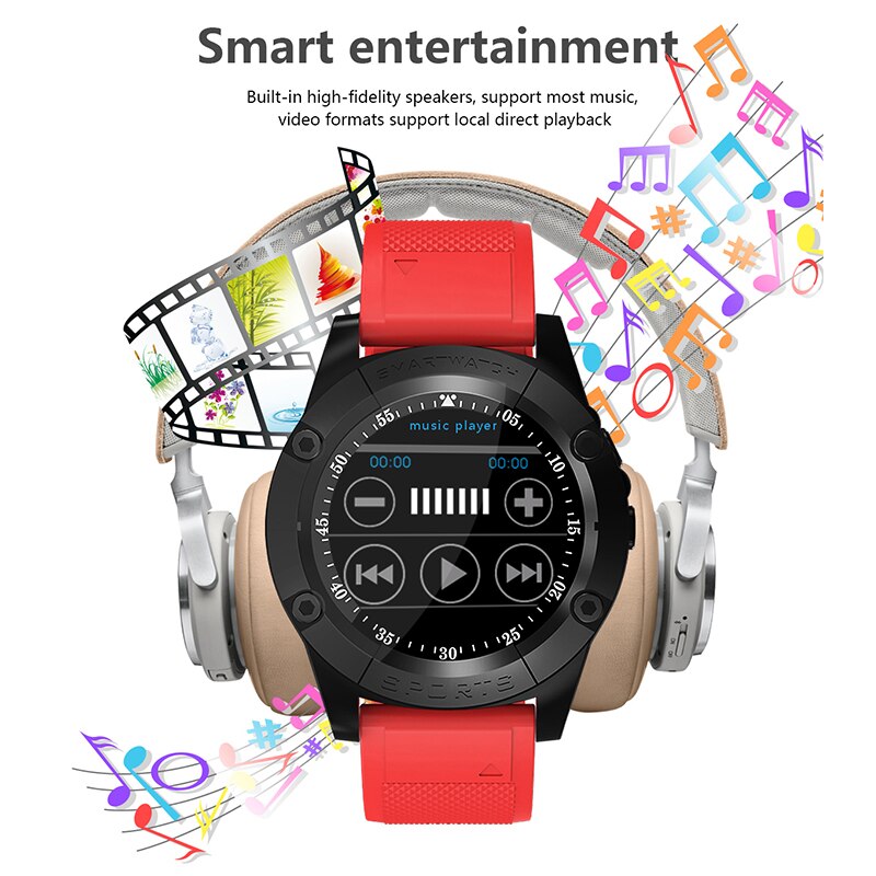 Bluetooth montre intelligente SW98 Smartwatch sommeil Tracker réveil cadran Message rappel d'appel SIM TF caméra Smartwatch pour Android