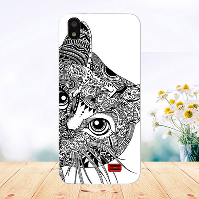 For Prestigio Wize Q3 Case Cover Silicon Diy Colored Tiger Owl Rose Soft Cover For Prestigio Wize Q3 PSP3471 DUO Cases Fundas: b007