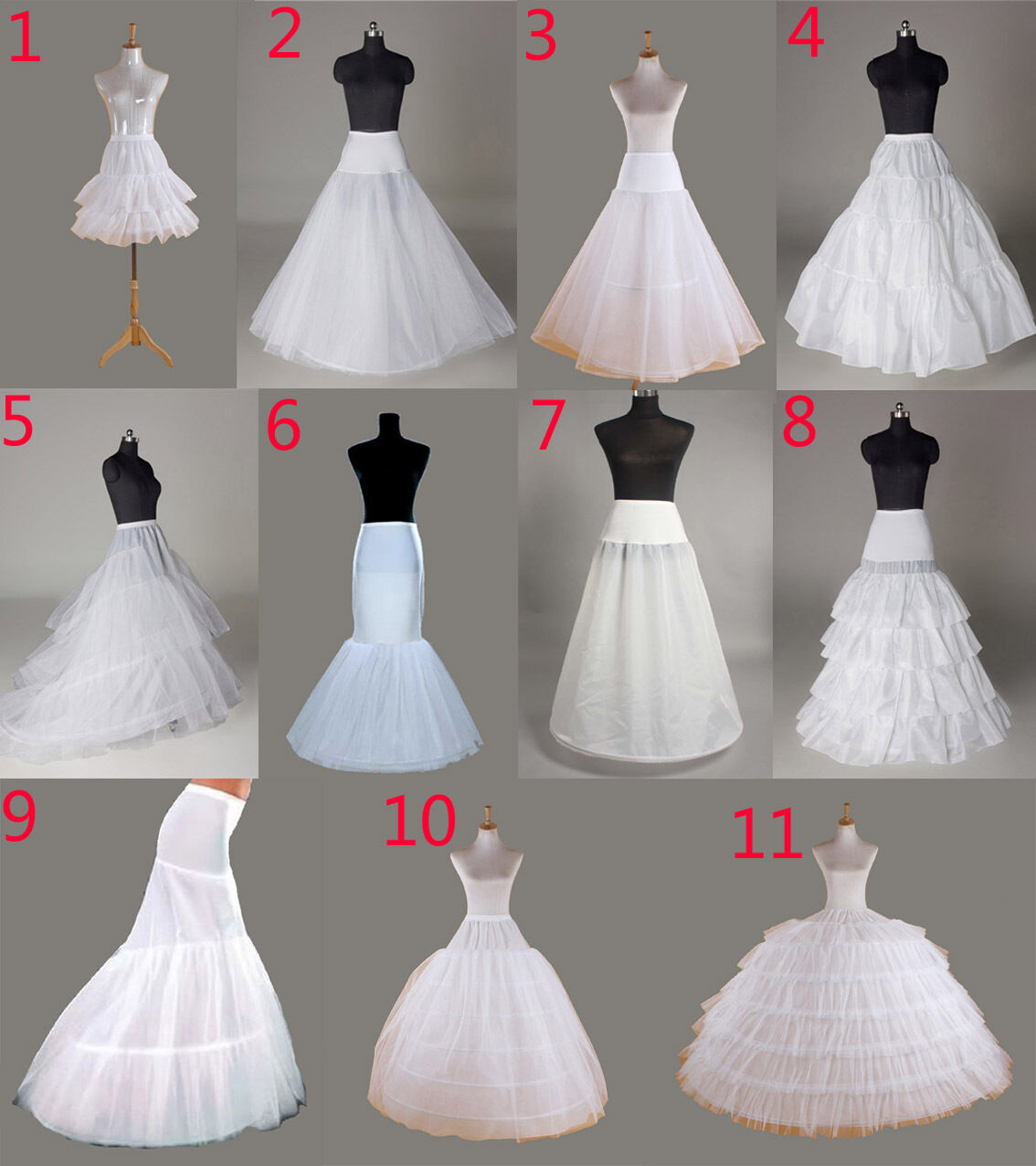Petticoat crinoline hoop underskirt Wedding petticoat fishtail mermaid prom