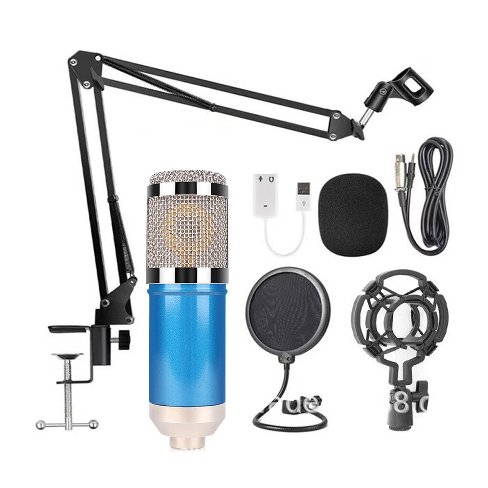 microfone bm 800 Studio Microphone Karaoke bm800 Condenser Sound Recording Microphone For computer: D