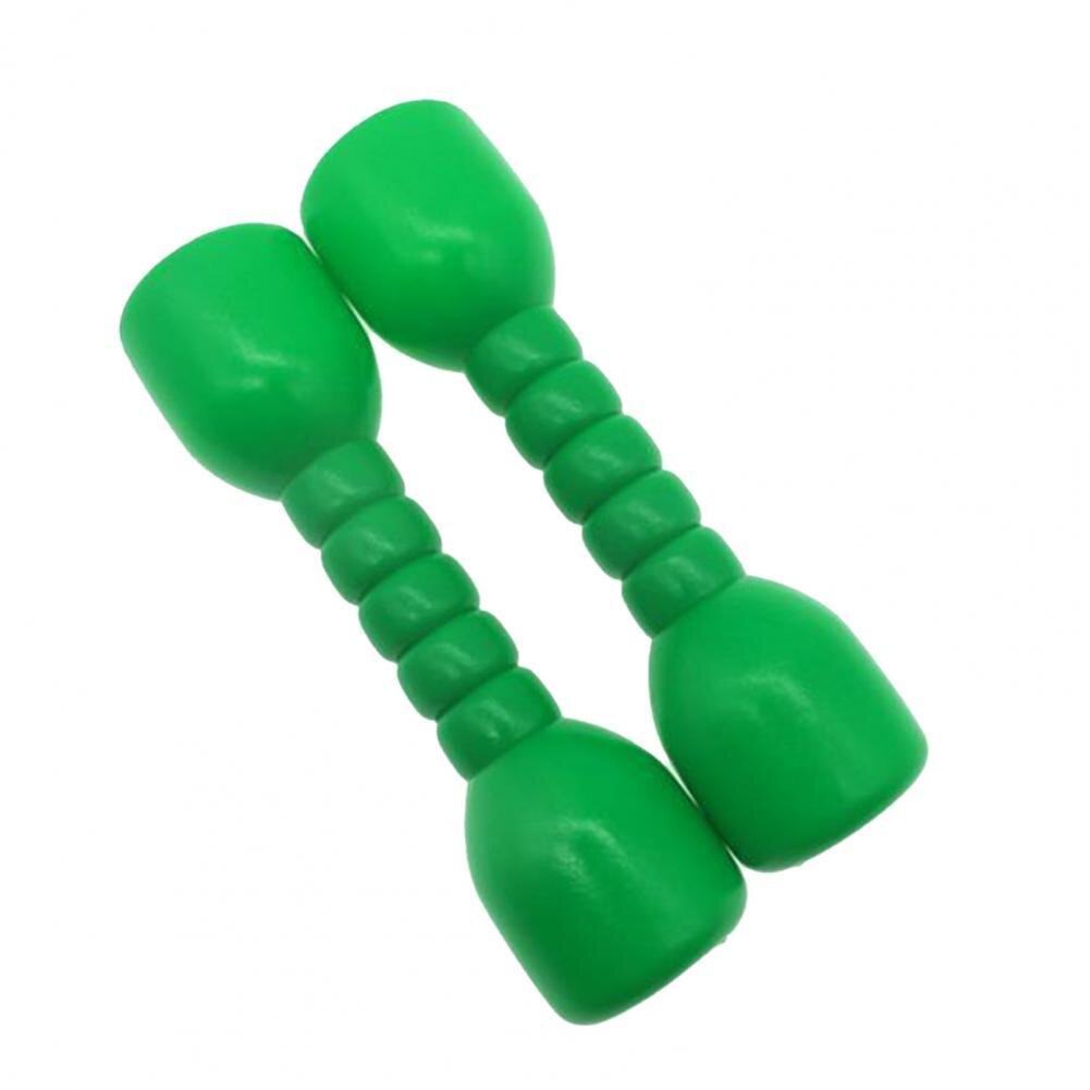 Hand Gewichten Plastic Fitness Halters Kinderen Bodybuilding Training Mode Anti Slip Anti-Roll Hand Gewichten: Green